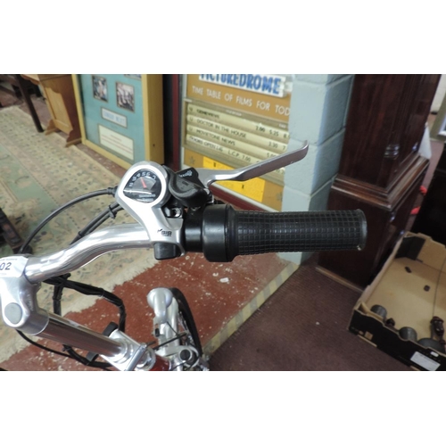 502 - Electric folding bike by Pro Rider in working order to include helmet