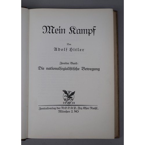 173 - L/E Mein Kampf 1934 book with letters & provenence