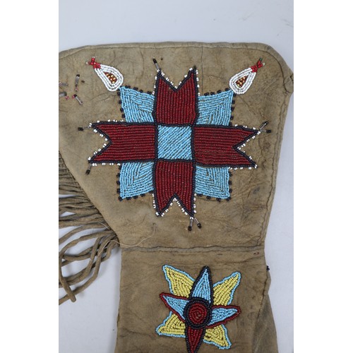 190 - Pair of Native American gauntlets