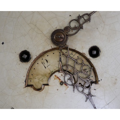 337 - Late 18th C long case clock by Thomas Noon of Ashby-de-la-Zouch, 8 day movement with moon phase