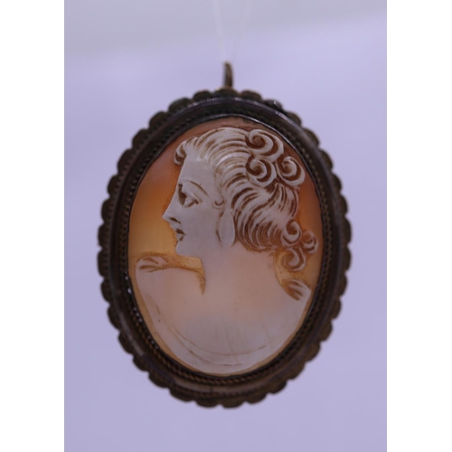 13 - Antique cameo brooch