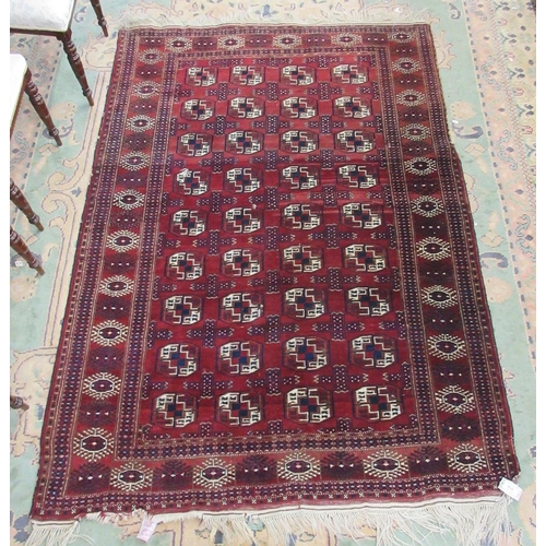 314 - Afghan Turkomen all wool hand weave - Approx size 200cm x  140cm.