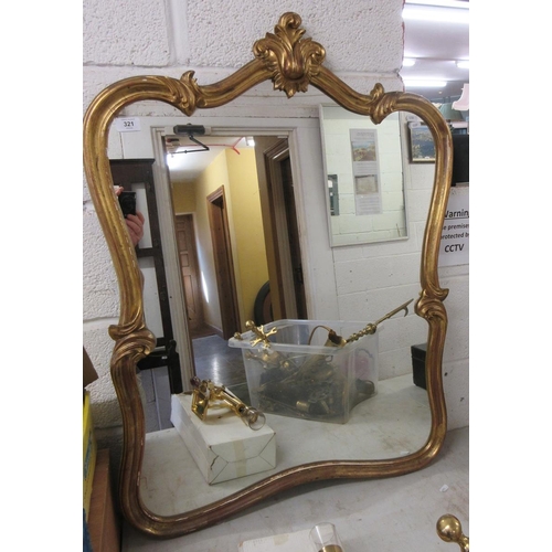 321 - Large ornate gilt framed mirror