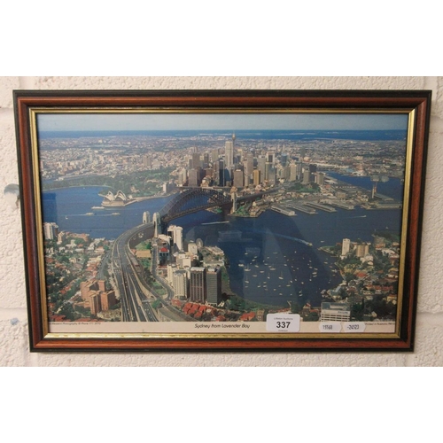 337 - Framed photo of Sydney harbour bridge