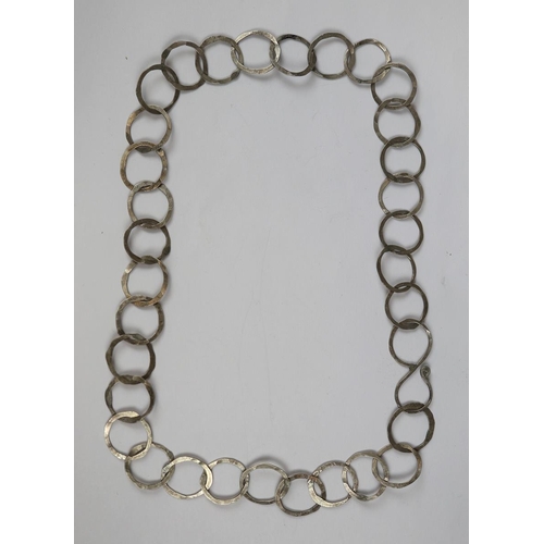 34 - Hallmarked silver necklace