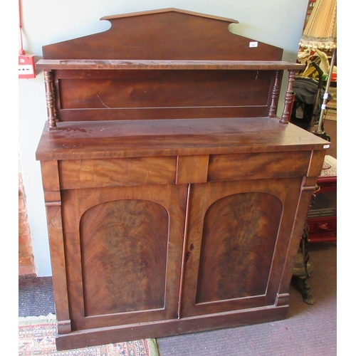 343 - Mahogany chiffonier - Approx W: 114cm x D: 45cm x H: 145cm