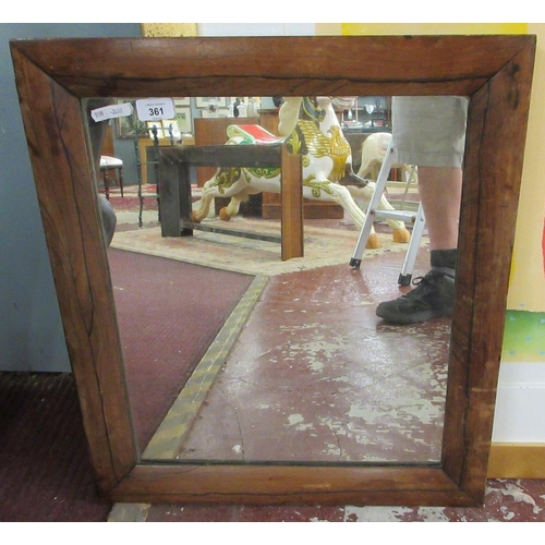 361 - Early antique rosewood wall mirror