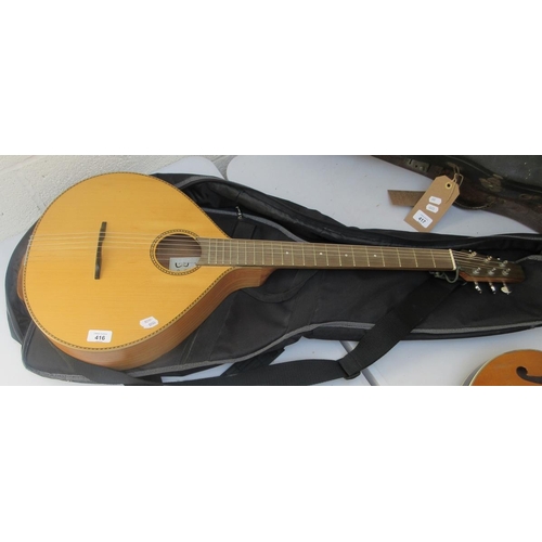 416 - Flat backed guitar - Guitar cittern