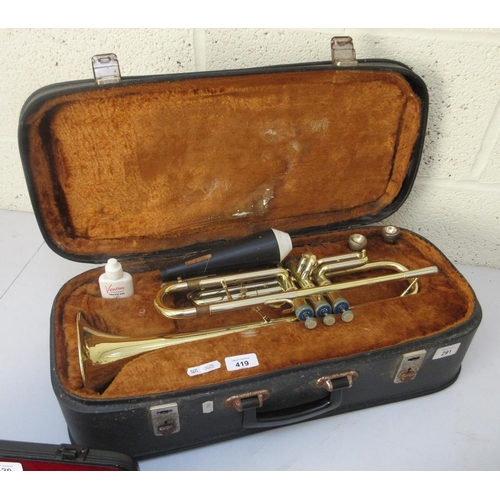 419 - Trumpet in case Musica Steyr - Austria