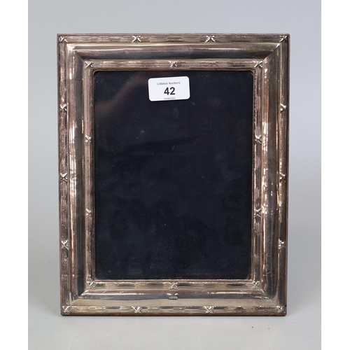 42 - Hallmarked silver picture frame