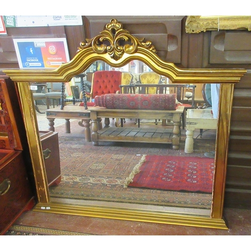 439 - Large gilt framed overmantle mirror