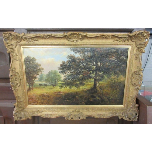 441 - Gilt framed oil of Ragley Hall - Approx image size 50cm x 30cm