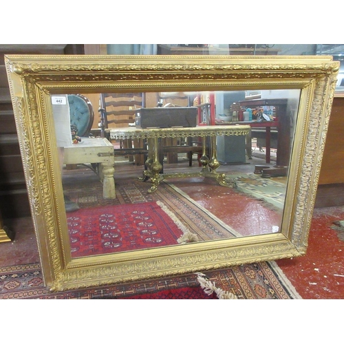 442 - Rectangular gilt framed mirror