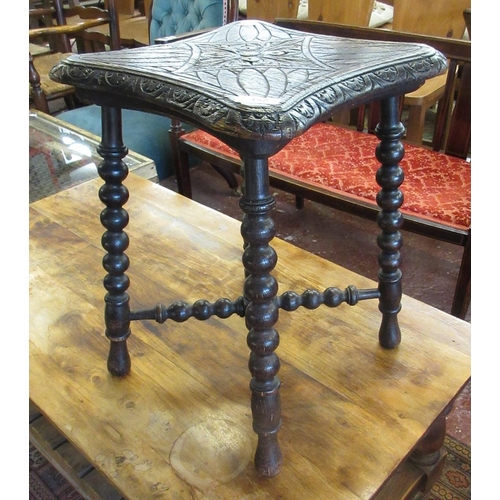 452 - Small bobbin legged stool