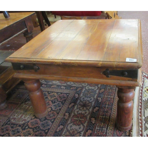 453 - Small hardwood coffee table