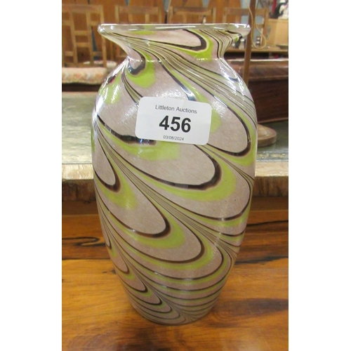 456 - Studio art glass vase