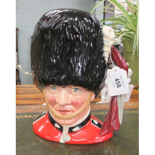 458 - Royal Doulton 'The Guardsman' character jug - D6755