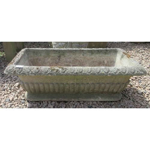 482 - Large stone trough planter