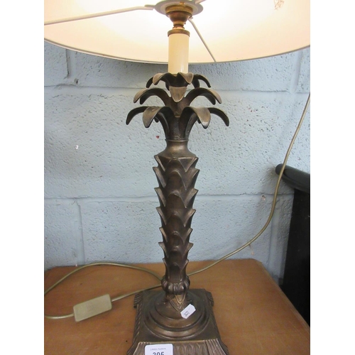 305 - Palm tree themed table lamp