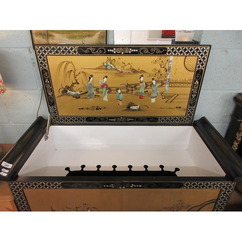 308 - Oriental style cocktail cabinet - Approx W: 102cm D: 46cm H: 99cm