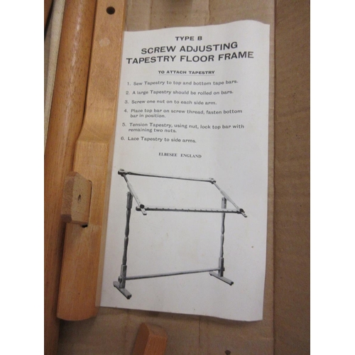 325 - Screw adjusting tapestry floor frame