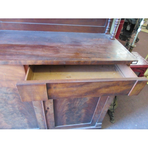 343 - Mahogany chiffonier - Approx W: 114cm x D: 45cm x H: 145cm