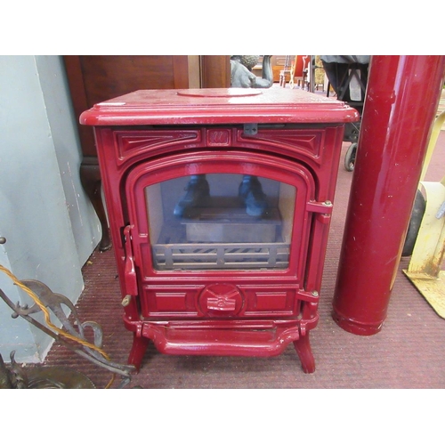 345 - Log burner with flue as new