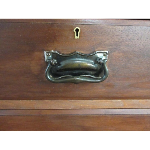 347 - Mahogany chest of 2 over 3 drawers - Approx W: 107cm  D: 51cm  H: 106cm