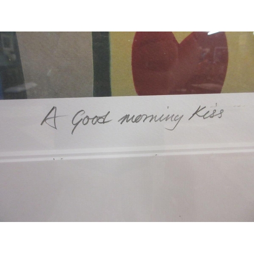 359 - McKenzie Thorpe L/E print - A Good Morning Kiss