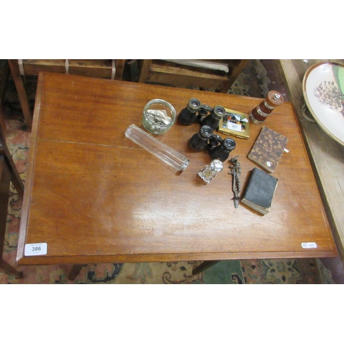 386 - Arts & Crafts Anglo Japanese side table, with undertier, c.1900