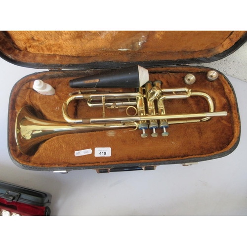 419 - Trumpet in case Musica Steyr - Austria