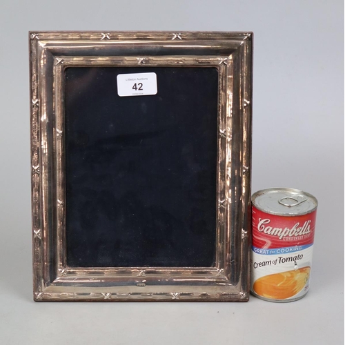 42 - Hallmarked silver picture frame