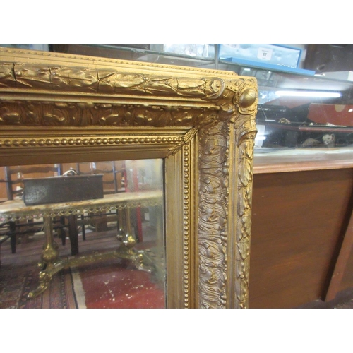 442 - Rectangular gilt framed mirror