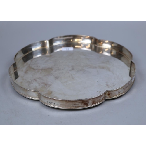 13 - Hallmarked silver tray - Approx gross weight 1.6kg