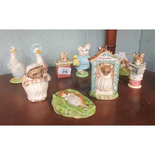 216 - Collection of Royal Albert Beatrix Potter figures