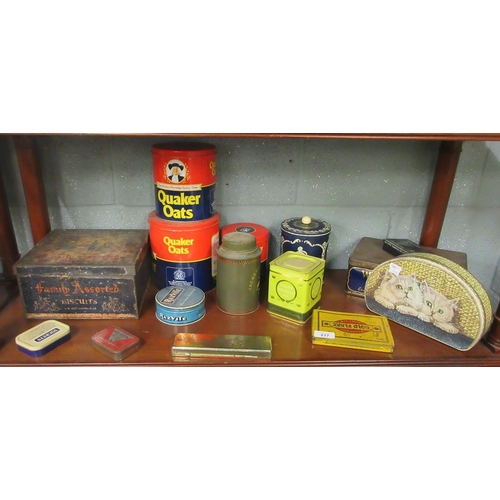 217 - Collection of vintage tins