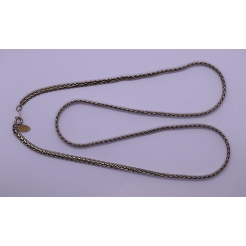 23 - 22ct gold plated silver chain