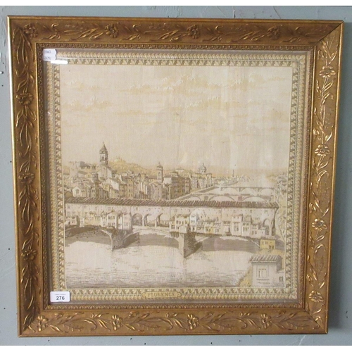 276 - Gilt framed tapestry of Florence