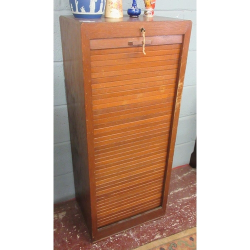 295 - Tambour front cabinet