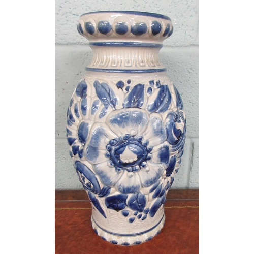 308 - Large West Germain blue & white vase - Approx Height 41cm