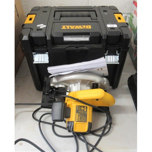 314 - Dewalt circular saw DWE550 - Pat tested