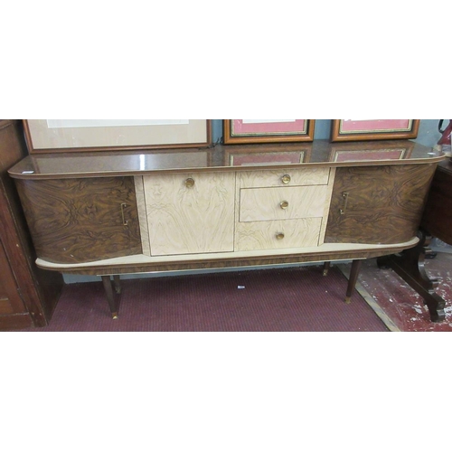 350 - Mid century retro sideboard - Approx size W 182cm D 43cm H 77cm