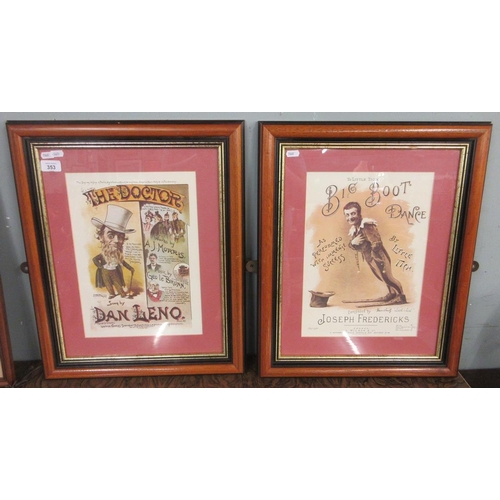 353 - 2 framed Victoriana advertising prints