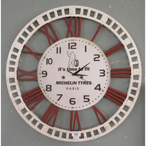 355 - Michelin Tires advertising wall clock