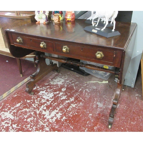 357 - Mahogany sofa table