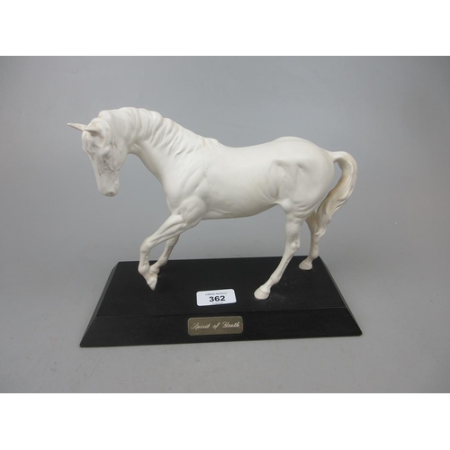 362 - Beswick 'Spirit of Youth' ceramic horse on stand