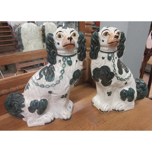 367 - Large pair of Staffordshire dogs