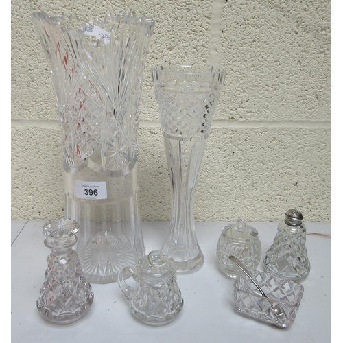 396 - Collection of cut glass