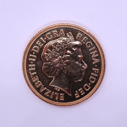 76 - Full gold sovereign dated 2014