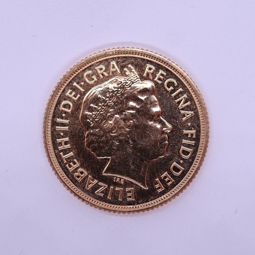 77 - Full gold sovereign dated 2015